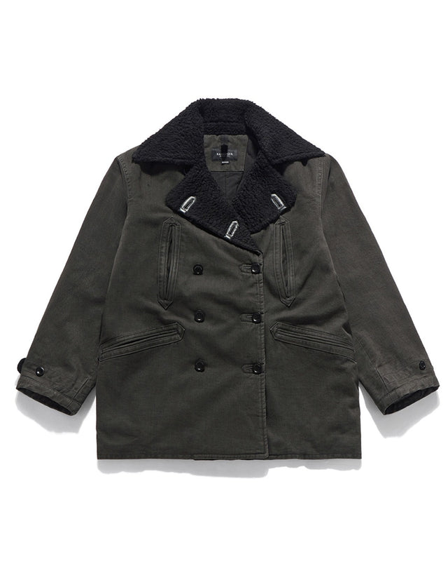 BARNSTORMER SHEARLING COAT / VINTAGE CHARCOAL