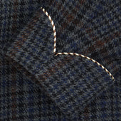 Grey Check Wool Pierce Gown