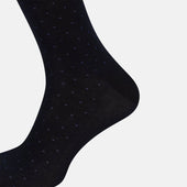 Azzurro Polka Dot Mid Length Socks