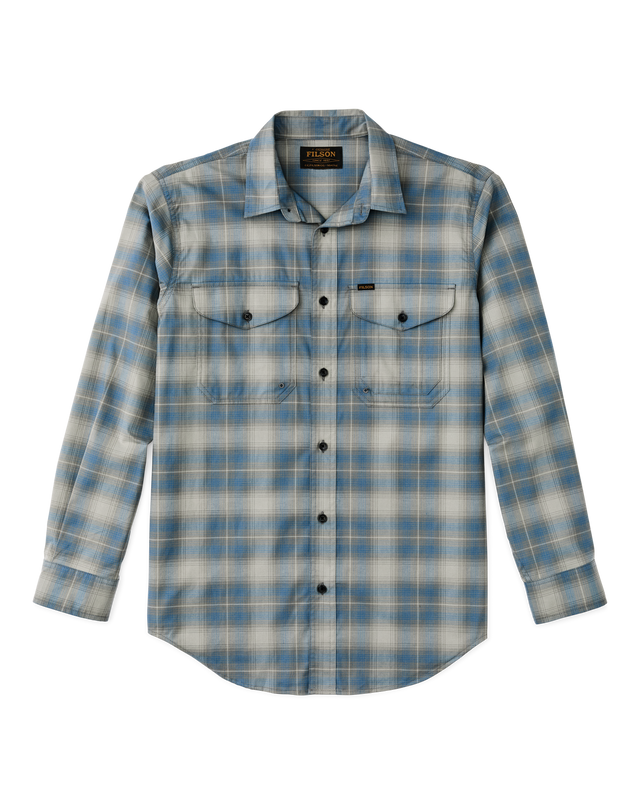 Twin Lakes Sport Shirt - Blue / Gray Plaid