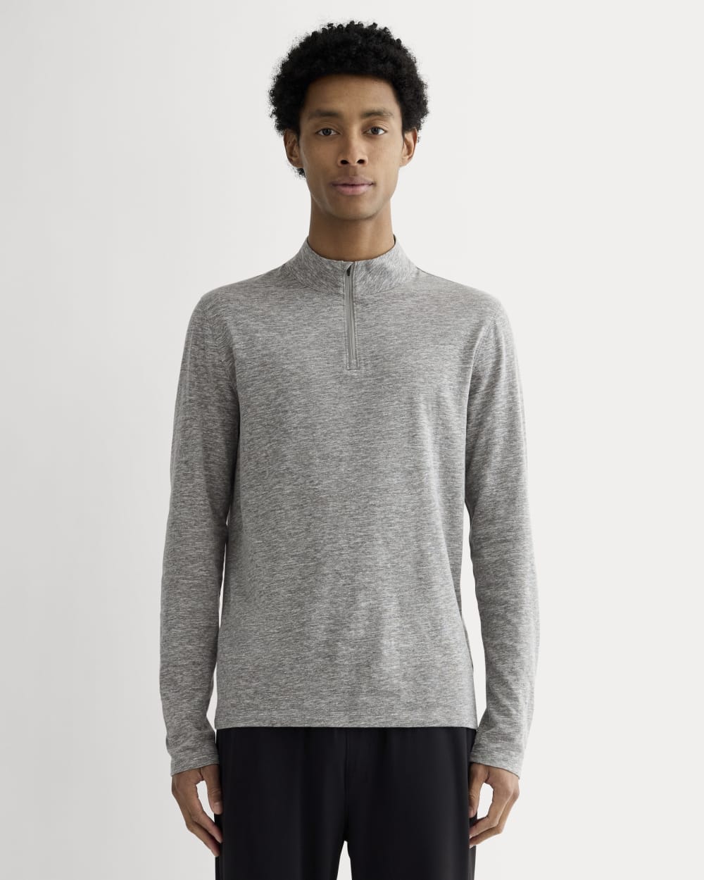 The Rec Quarter-Zip | Heathered Grey