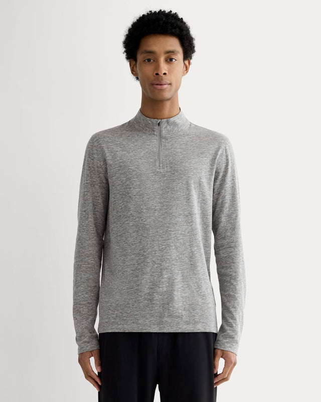 The Rec Quarter-Zip | Heathered Grey