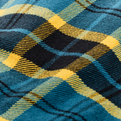 Vintage Flannel Work Shirt - Blue Ash Gold Plaid