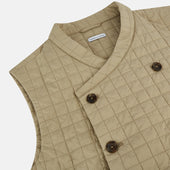 Double Breasted Quilted Gilet