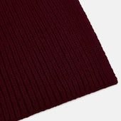 Rib Knit Cashmere Scarf