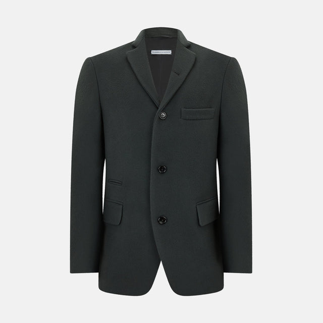 Moss Green Apsley Single-Breasted Caban Coat