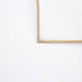 Irish Linen Shoestring Pocket Square White Beige