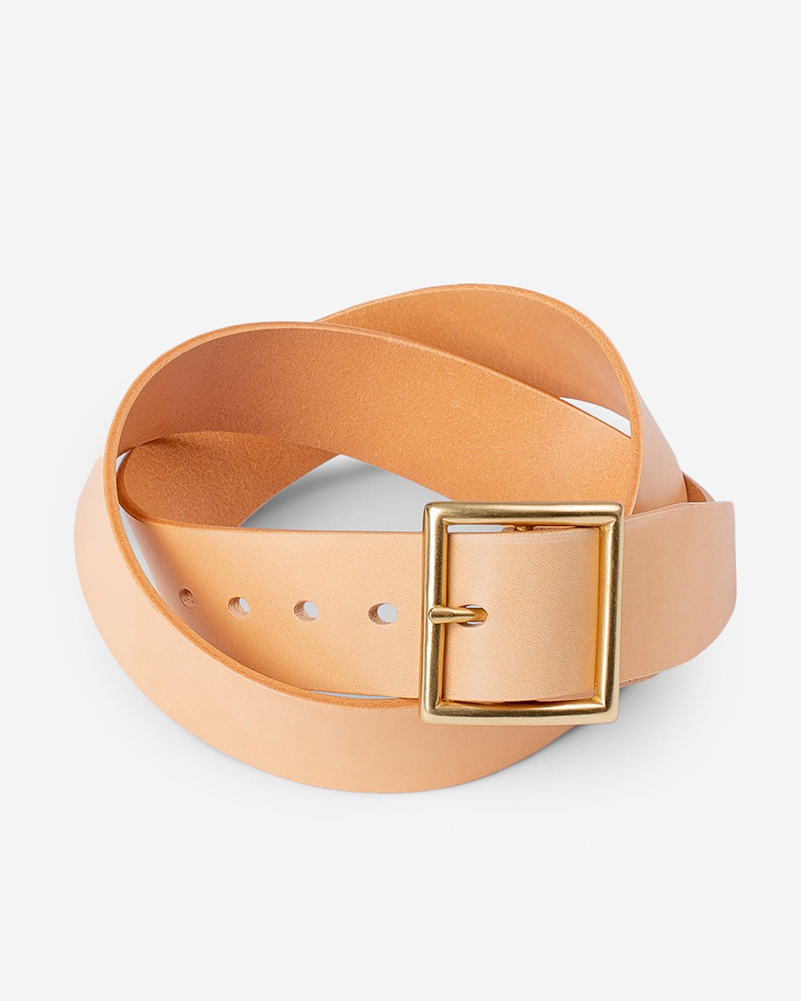 OGL Vintage 1.75" Leather Belt - Natural