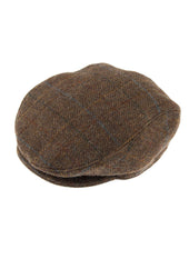 Men's Abraham Moon Check Tweed Flat Cap