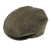 Men's Abraham Moon Check Tweed Flat Cap
