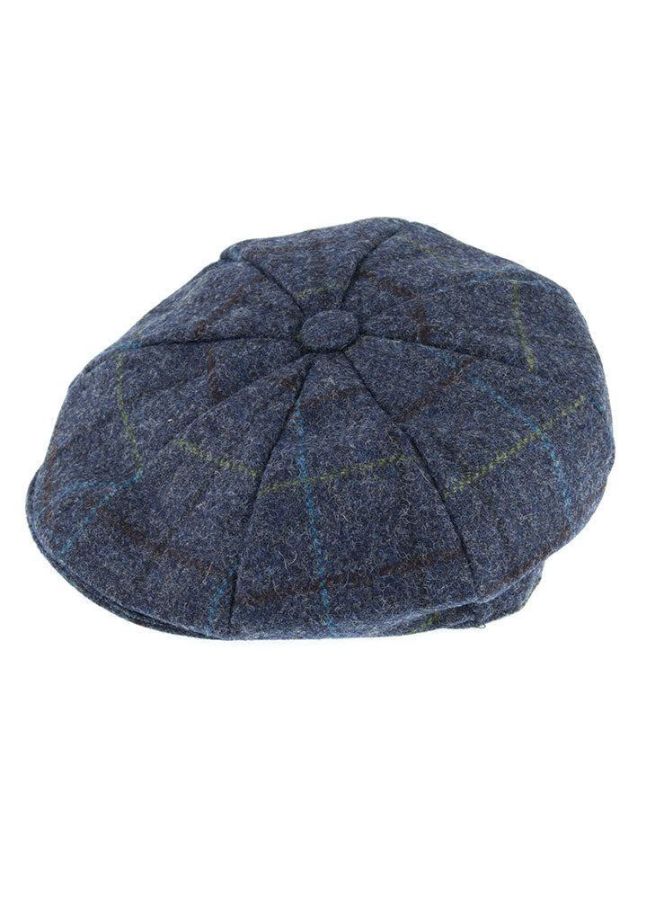 Men's Abraham Moon Check Tweed Newsboy Cap