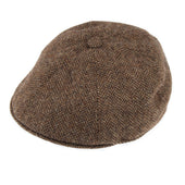 Men's Abraham Moon Herringbone Tweed Driver's Cap