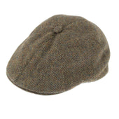 Men's Abraham Moon Herringbone Tweed Driver's Cap