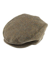 Men's Abraham Moon Herringbone Tweed Flat Cap