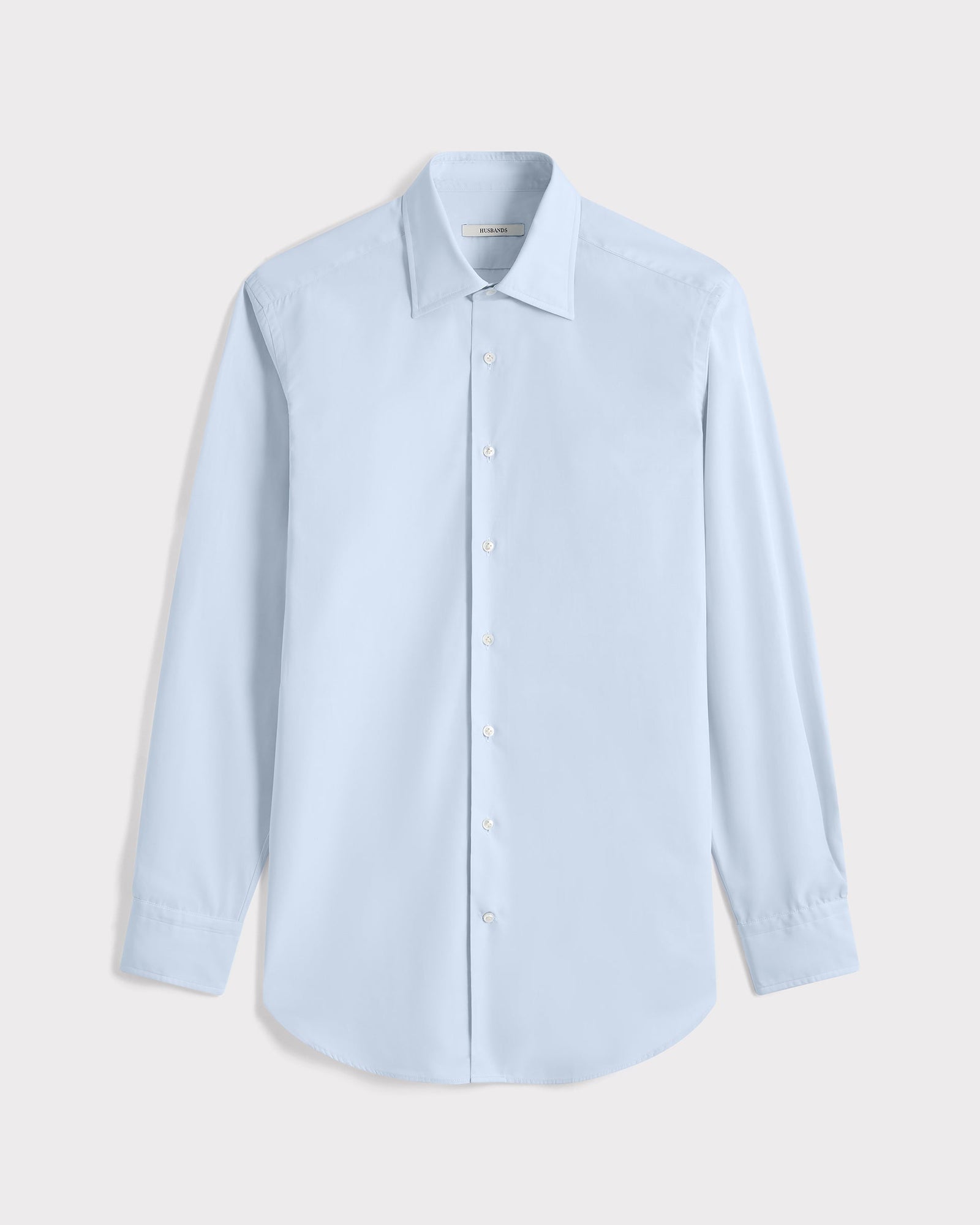 Chemise Col Classique En Popeline De Coton Bleu Ciel