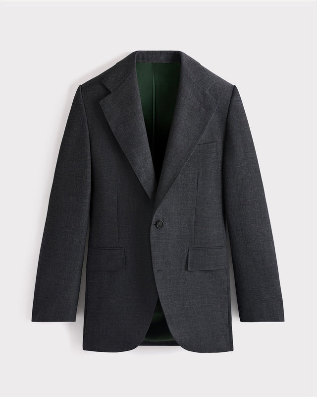 COSTUME DROIT EN FRESCO DE LAINE - GRIS