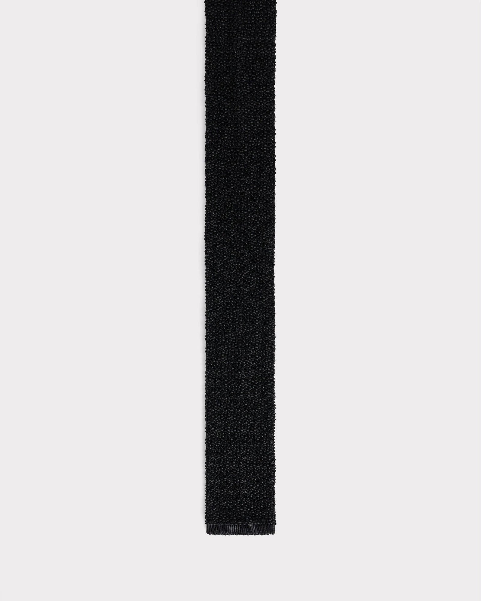 Cravate En Soie Tricot E Noire