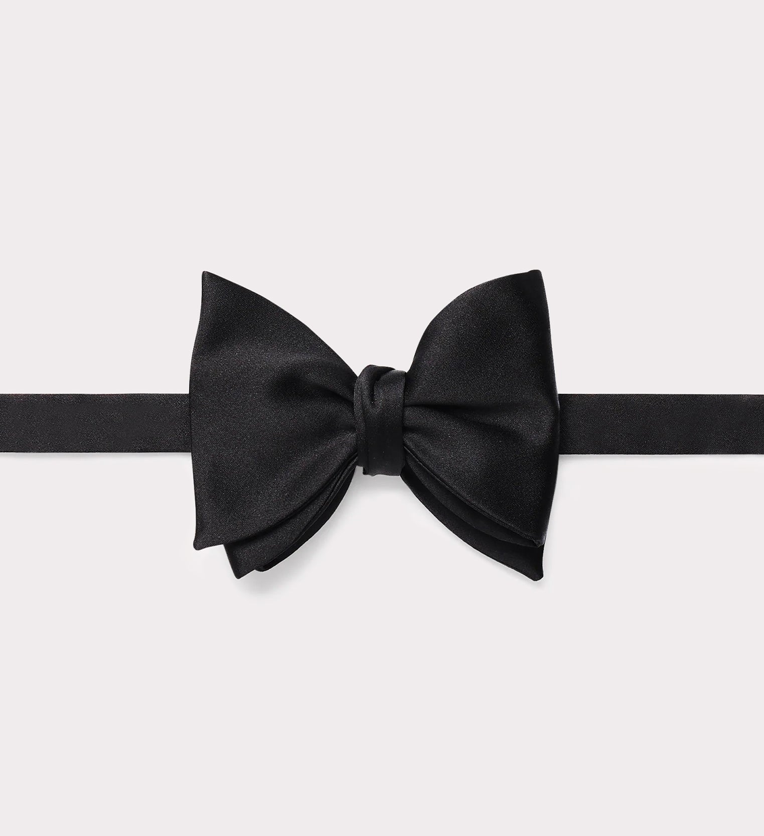 N Ud Papillon En Satin De Soie Noir