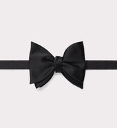 NŒUD PAPILLON EN SATIN DE SOIE - NOIR