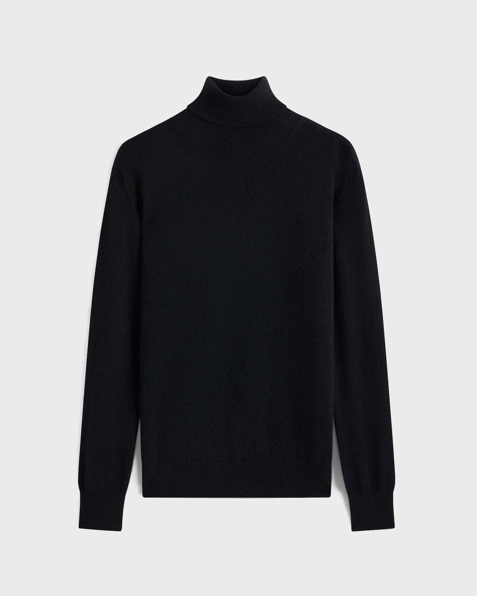 Pull Col Roul En Cachemire Noir