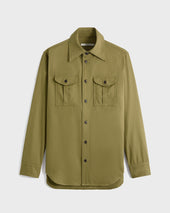 CHEMISE BOY SCOUT EN SERGÉ DE COTON - KAKI