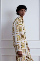 Appliqu Blouson Jacket
