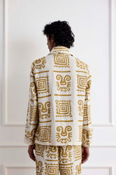 Appliqu Blouson Jacket