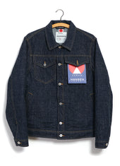GENE 100-10-20-4 | 13oz Neppy Denim Jacket | Real Indigo