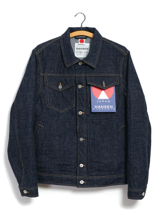 GENE 100-10-20-4 | 13oz Neppy Denim Jacket | Real Indigo