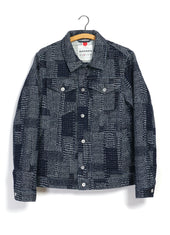 GENE 100-10-25-4 | Casual Workwear Jacket | Sashiko Indigo