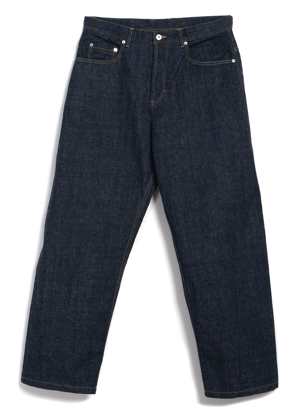 ROBBY 100-12-20-4 | 13oz Neppy Denim Wide Cut Jeans | Real Indigo