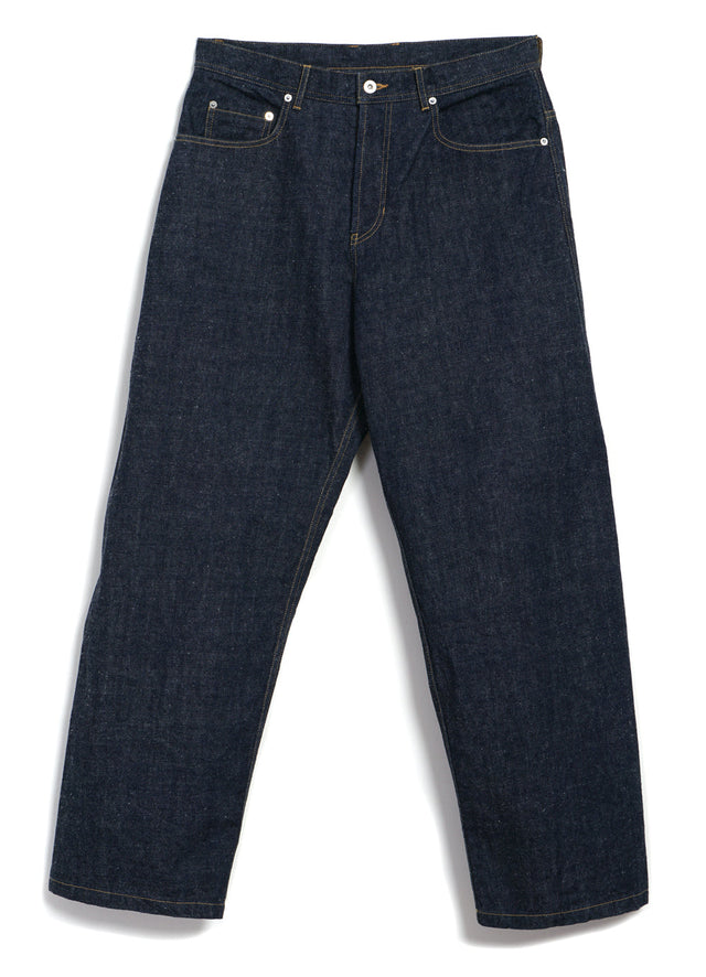 ROBBY 100-12-20-4 | 13oz Neppy Denim Wide Cut Jeans | Real Indigo