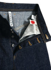ROBBY 100-12-20-4 | 13oz Neppy Denim Wide Cut Jeans | Real Indigo
