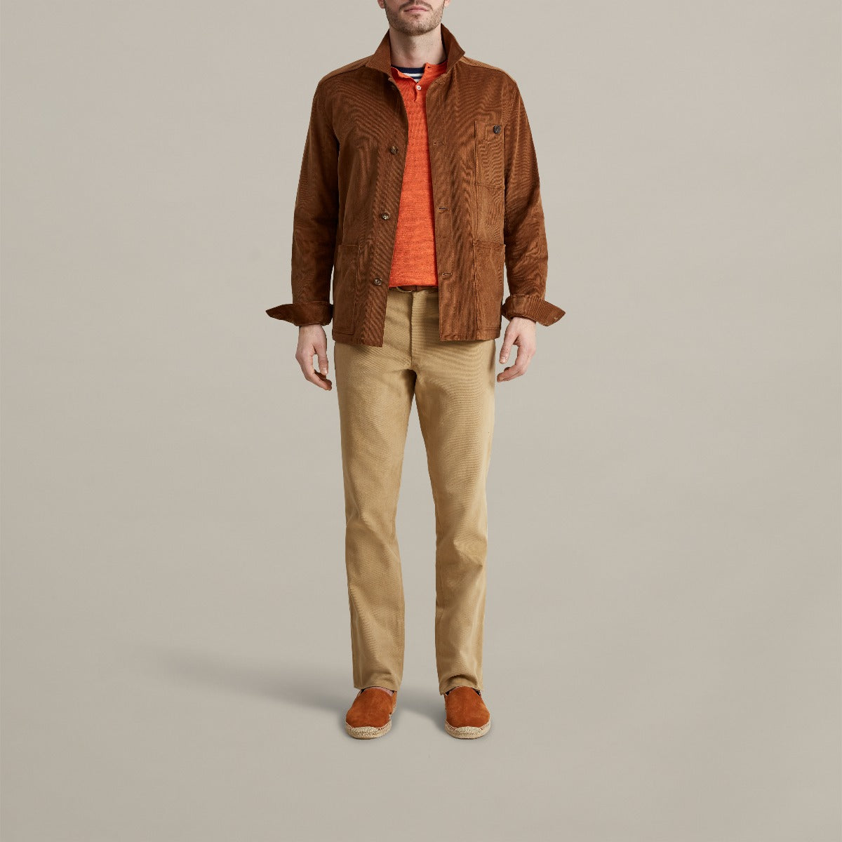 Trouser Style Three In Winter Cotton In