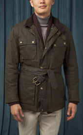 Green Waxed Touring Jacket
