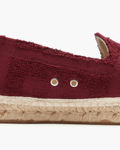Burgundy Terrace Terry Espadrilles