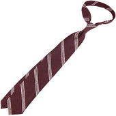 Triple Bar Soft Shantung Silk Tie Hand Rolled