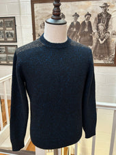 100% Cashmere Contrast Shoulder Crew Neck