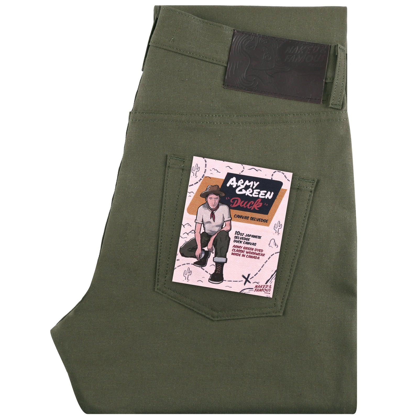 Easy Guy Army Green Duck Selvedge