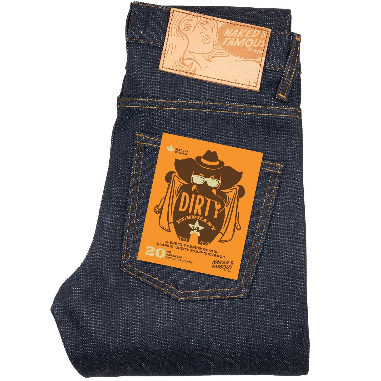 Super Guy Elephant 14 Dirty Elephant Selvedge