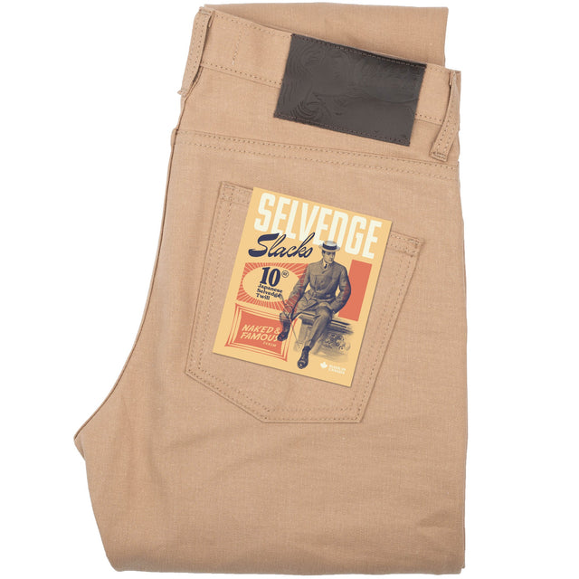 Super Guy - Selvedge Slacks Beige
