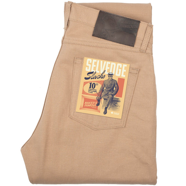True Guy - Selvedge Slacks Beige