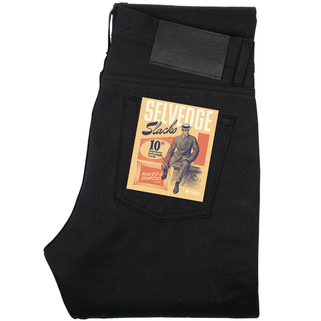 Weird Guy - Selvedge Slacks Black