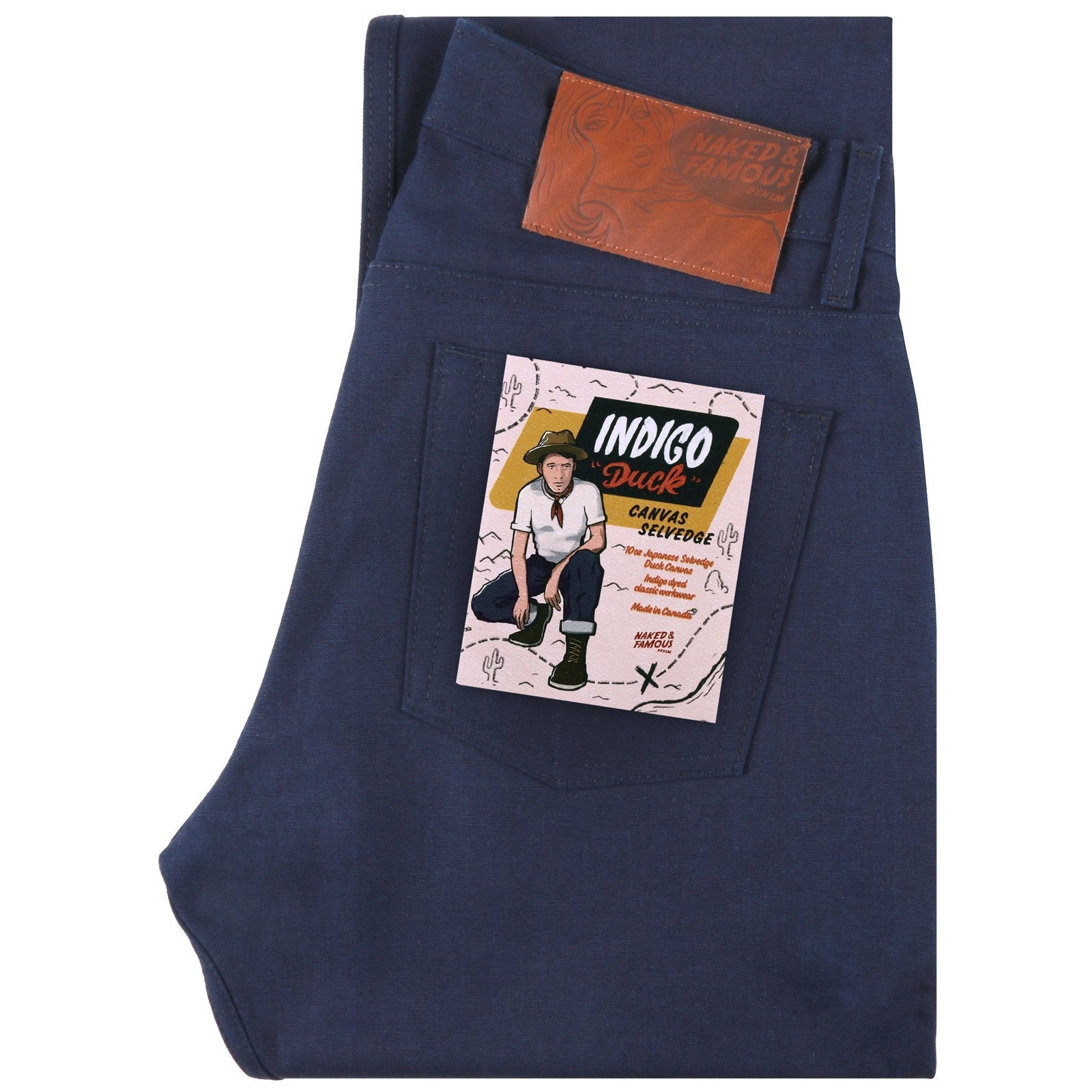 Weird Guy Duck Canvas Selvedge