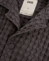 Nearly Black Cuba Waffle Shirt