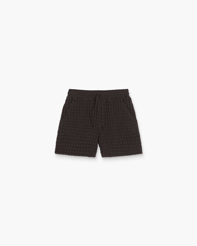 Nearly Black Porto Waffle Shorts