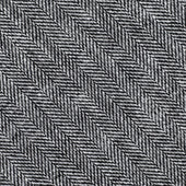 Herringbone Wool / Linen Bespoke Tie - Black / White