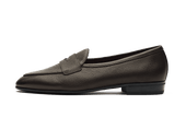 Sagan Rubber Ginkgo Loafers In Dark Brown Lunar Grain Calf