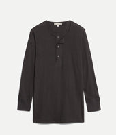102 Loopwheeled Maco-Imit Long Sleeve Henley