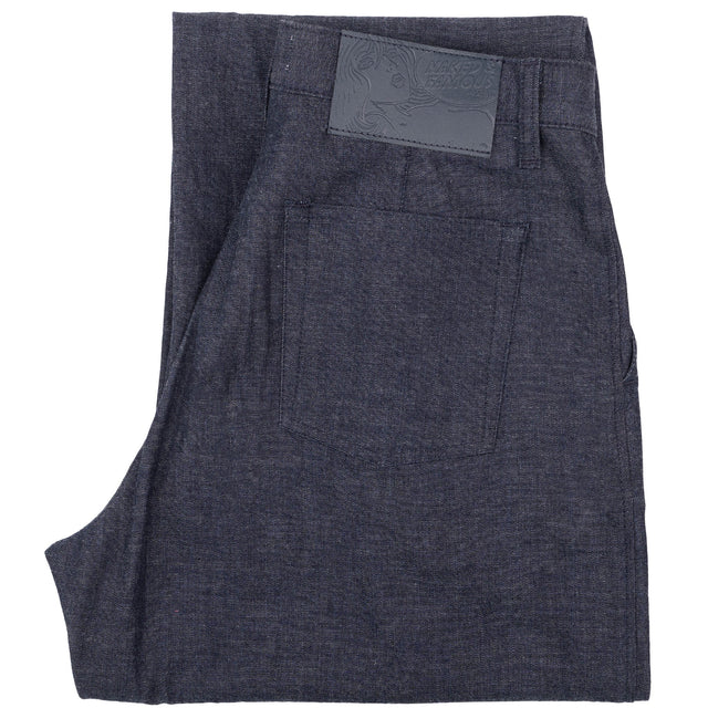 Pleated Trouser - 10oz Rinsed Denim - Indigo